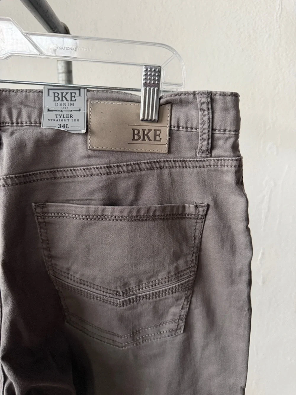 NWT BKE Tyler Straight Pants Size 34L